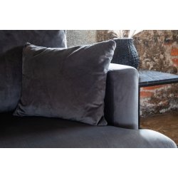 Warden - Lnestol i mrkegr polyester fljl