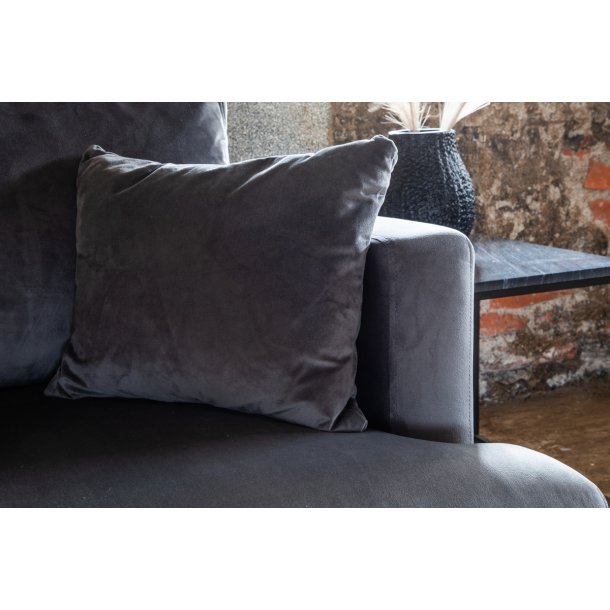 Warden - Lnestol i mrkegr polyester fljl