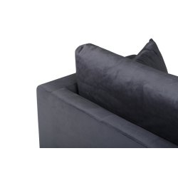 Warden - Lnestol i mrkegr polyester fljl