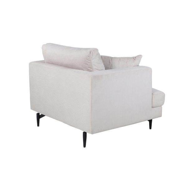 Warden - Lnestol i beige polyester fljl