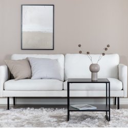 Polar - Sofa 2-personers i hvidt stof