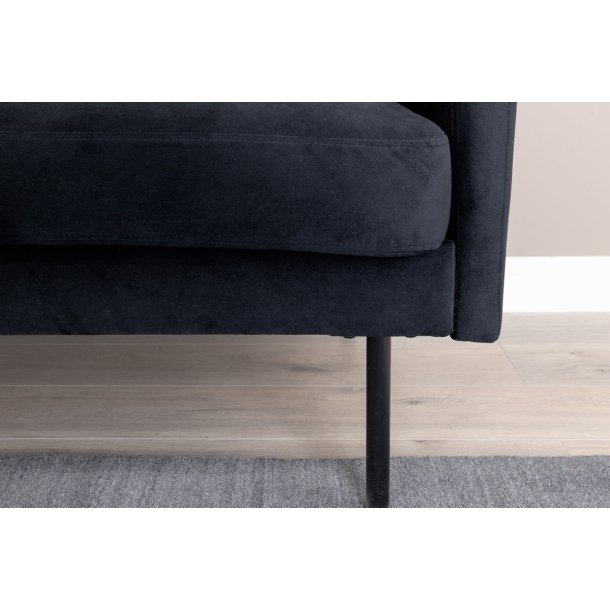 Polar - Sofa 2-personers i sort fljl