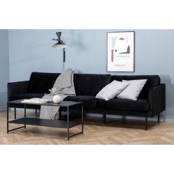 Polar - Sofa 3-personers i sort fljl