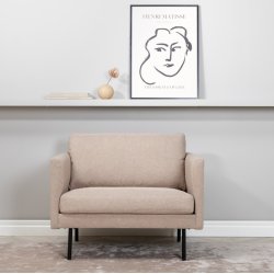 Polar - Lnestol i beige polyester