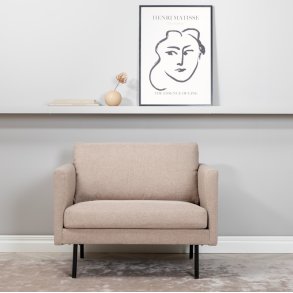 Polar - Lnestol i beige polyester