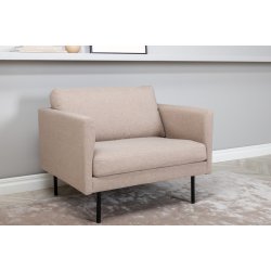 Polar - Lnestol i beige polyester