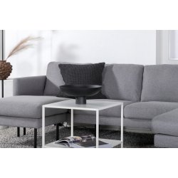 Polar - Sofa i U-form med grt polyester stof