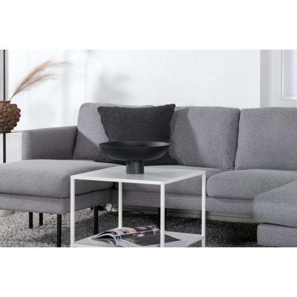 Polar - Sofa i U-form med grt polyester stof