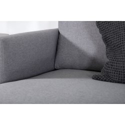 Polar - Sofa i U-form med grt polyester stof
