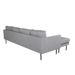 Polar - Sofa i U-form med grt polyester stof