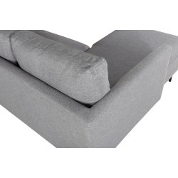 Polar - Sofa i U-form med grt polyester stof