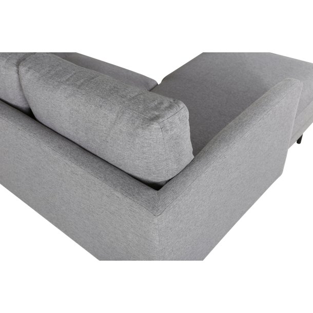 Polar - Sofa i U-form med grt polyester stof