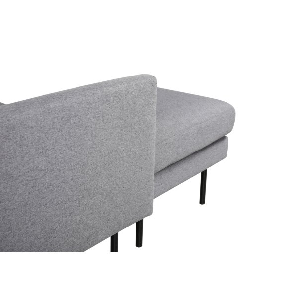 Polar - Sofa i U-form med grt polyester stof