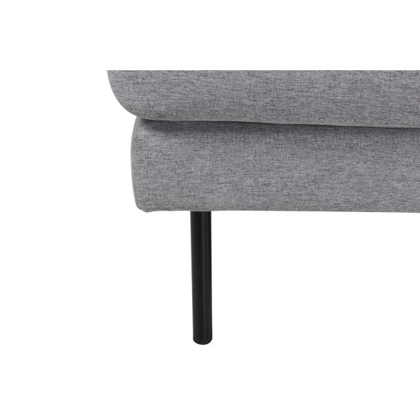 Polar - Sofa i U-form med grt polyester stof