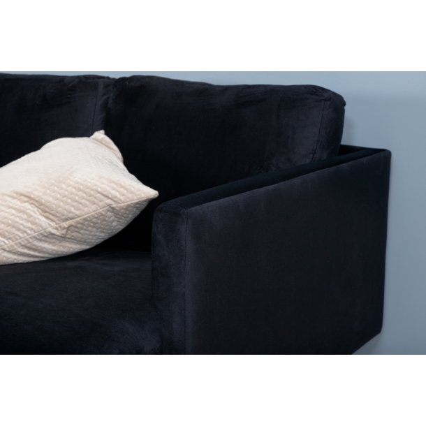 Polar - Sofa i U-form med sort fljl