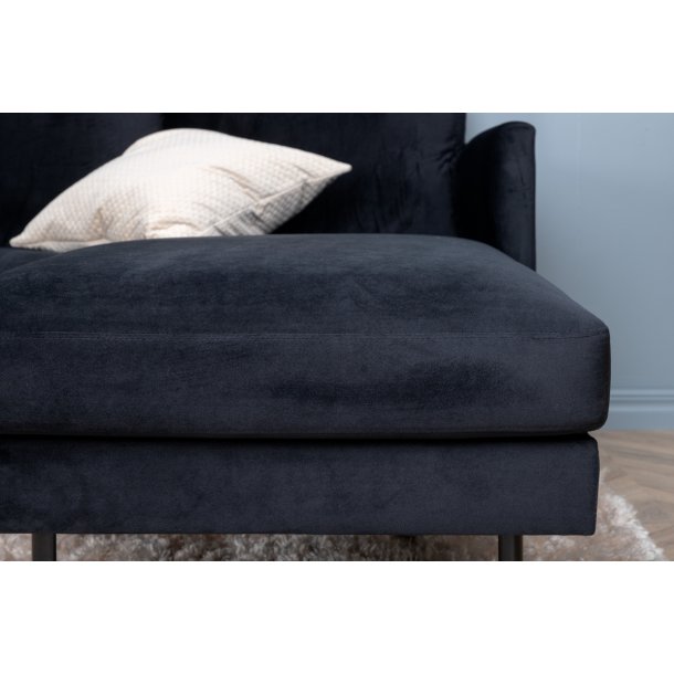 Polar - Sofa i U-form med sort fljl