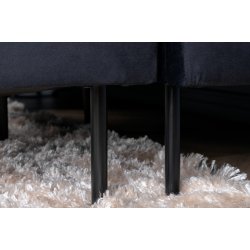 Polar - Sofa i U-form med sort fljl