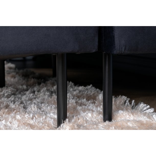 Polar - Sofa i U-form med sort fljl