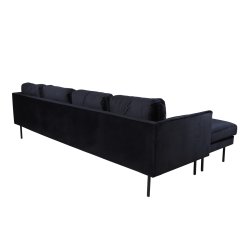 Polar - Sofa i U-form med sort fljl