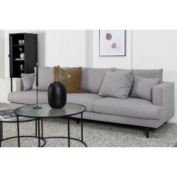 Warden - Sofa 3-personers i lysegr polyester stof