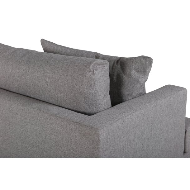 Warden - Sofa 3-personers i lysegr polyester stof