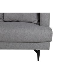 Warden - Sofa 3-personers i lysegr polyester stof