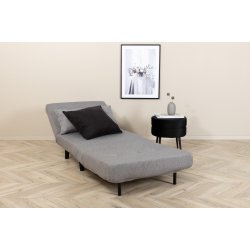 Blund - Sovesofa eller lnestol i grt stof
