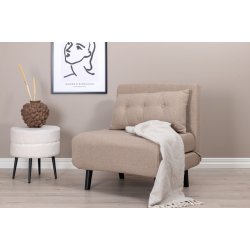 Blund - Sovesofa eller lnestol i beige stof