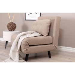 Blund - Sovesofa eller lnestol i beige stof
