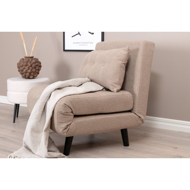 Blund - Sovesofa eller lnestol i beige stof