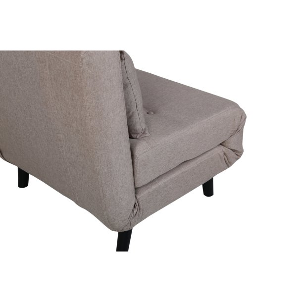 Blund - Sovesofa eller lnestol i beige stof