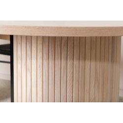 Floyd - Spisebord i hvidpigmenteret egefiner, oval 200 x 90 cm.