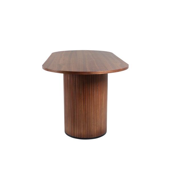 Floyd - Spisebord i valnddefiner, oval 200 x 90 cm.