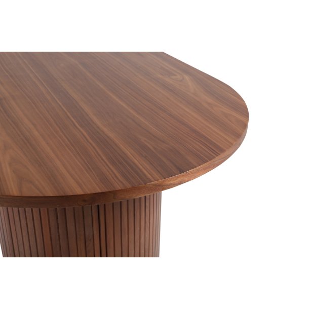 Floyd - Spisebord i valnddefiner, oval 200 x 90 cm.