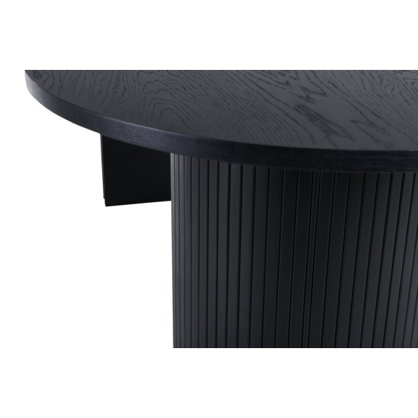 Floyd - Spisebord i sort egefiner, oval 200 x 90 cm.