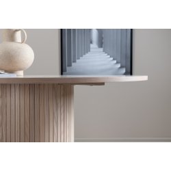 Floyd - Spisebord i hvidpigmenteret egefiner, diameter 110 cm.