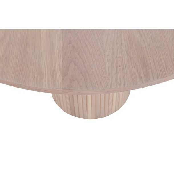 Floyd - Spisebord i hvidpigmenteret egefiner, diameter 110 cm.