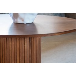 Floyd - Spisebord i valnddefiner, diameter 110 cm.