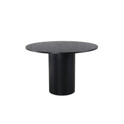Floyd - Spisebord i sort egefiner, diameter 110 cm.