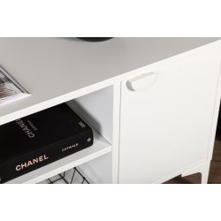 Wells - Skab i hvidt metal, 63 x 120 cm.