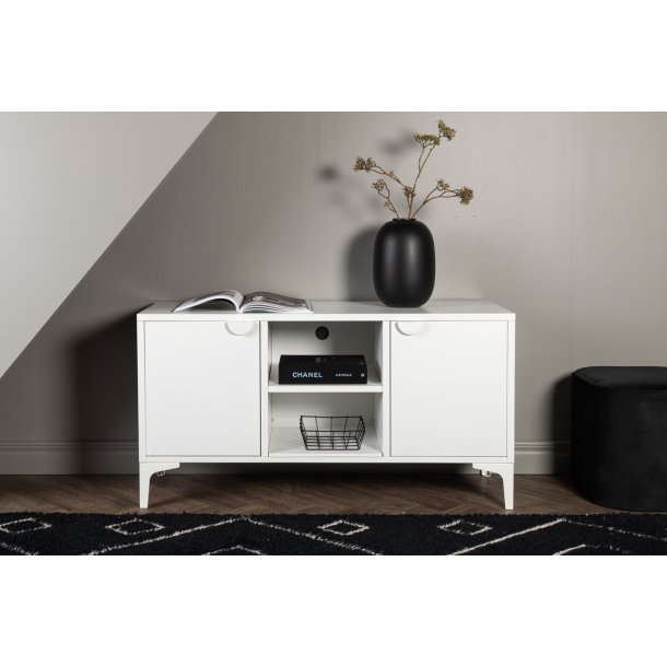 Wells - Skab i hvidt metal, 63 x 120 cm.