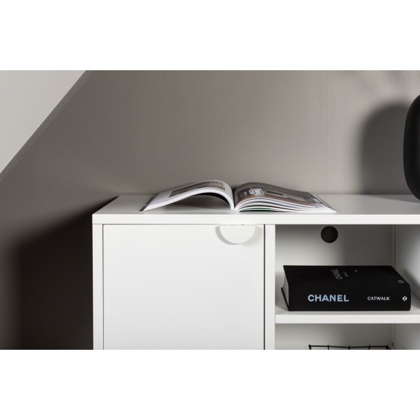 Wells - Skab i hvidt metal, 63 x 120 cm.