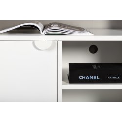 Wells - Skab i hvidt metal, 63 x 120 cm.