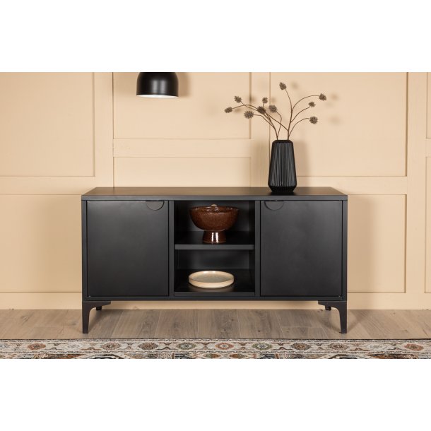 Wells - Skab i sort metal, 63 x 120 cm.