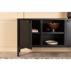 Wells - Skab i sort metal, 63 x 120 cm.