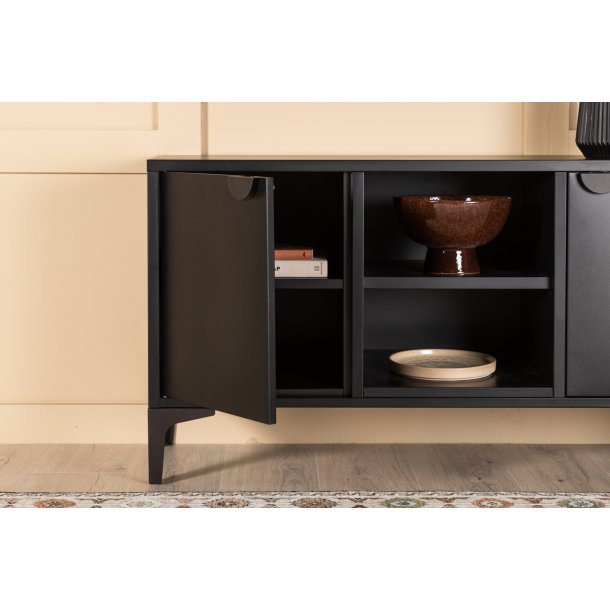 Wells - Skab i sort metal, 63 x 120 cm.