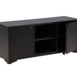 Wells - Skab i sort metal, 63 x 120 cm.