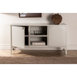 Wells - Skab i beige metal, 63 x 120 cm.