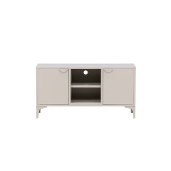 Wells - Skab i beige metal, 63 x 120 cm.