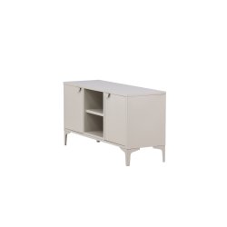Wells - Skab i beige metal, 63 x 120 cm.